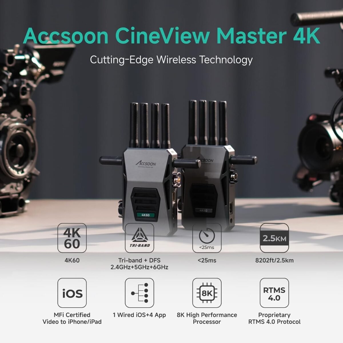 Accsoon  Master 4K  HDMI - SDI Video Wireless - Imagen 10