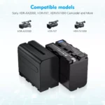 Batería NP F960 / F970 para Cámaras y Tránsmisores - Imagen 3