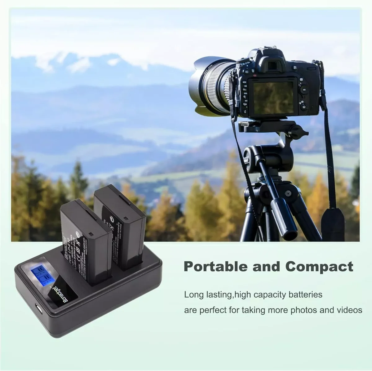 Kit de batería LP-E10 Para Canon T3 T5 T6 T7 T100 Kiss X50 Kiss X70 1100D - Imagen 5