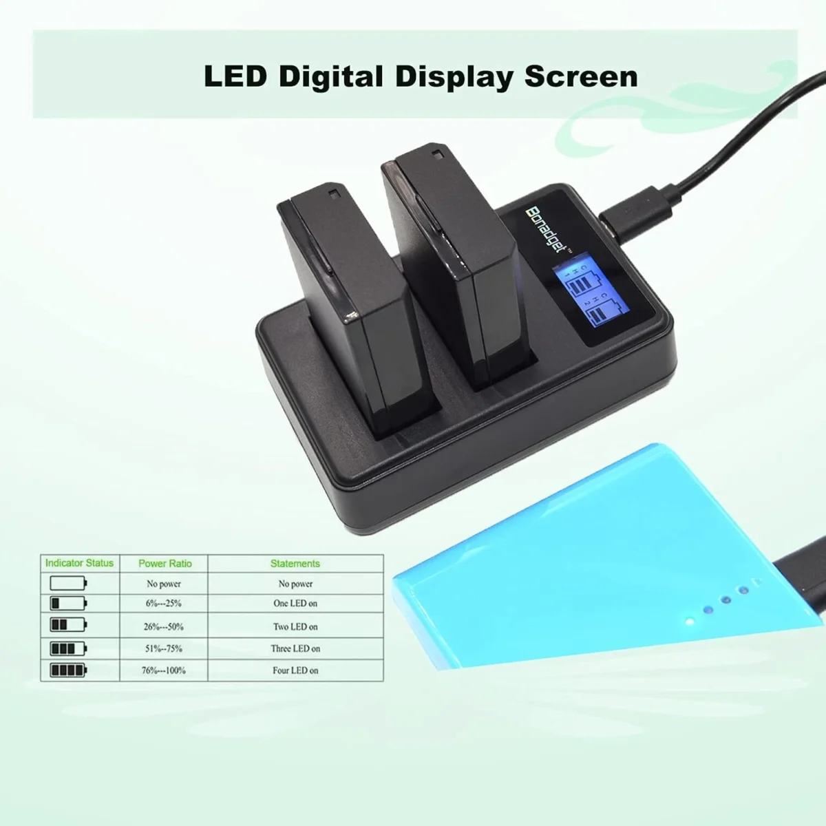 Kit de batería LP-E10 Para Canon T3 T5 T6 T7 T100 Kiss X50 Kiss X70 1100D - Imagen 6
