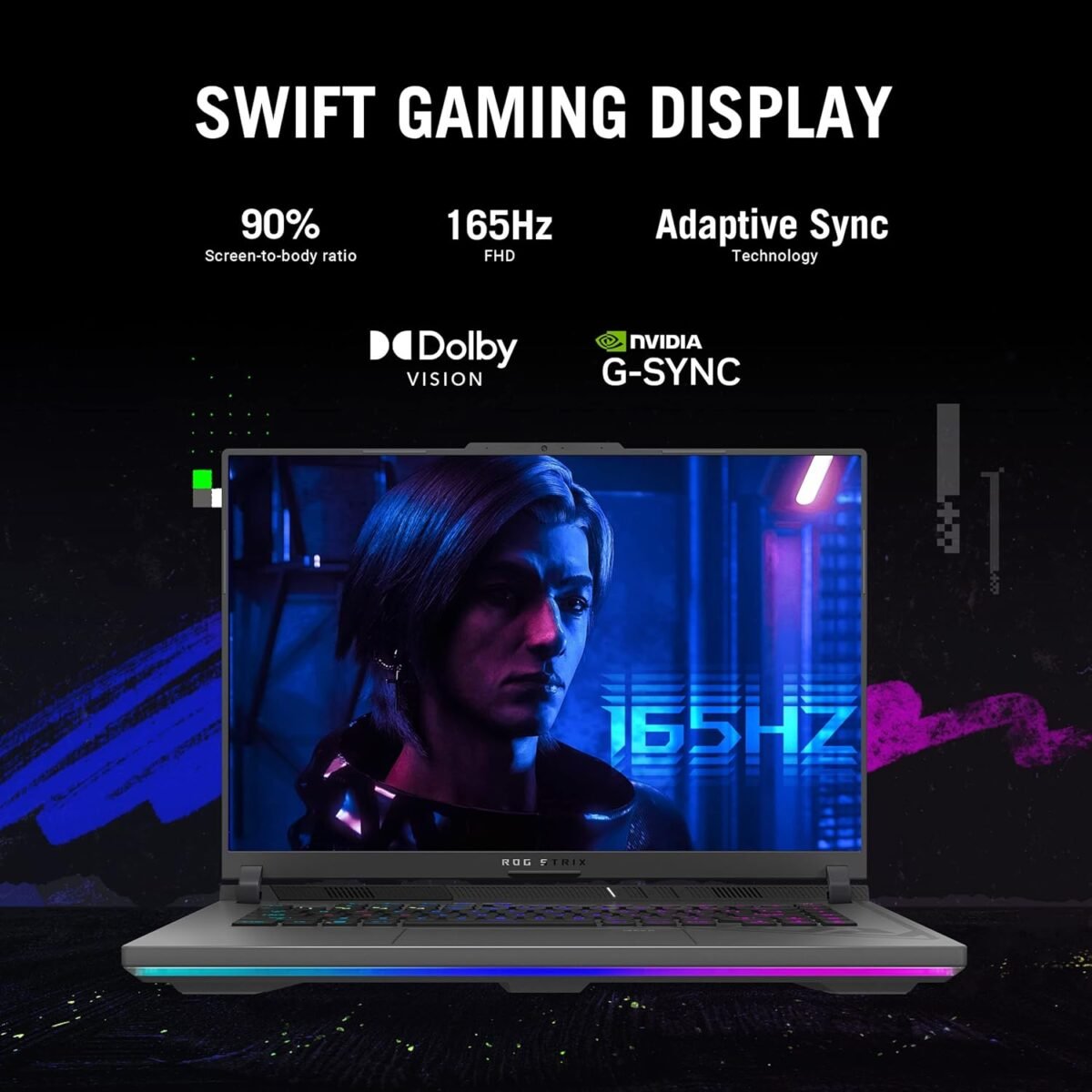ASUS ROG Strix G16 16"  i9-13980HX 16GB 1TB RTX 4060 Gaming Laptop - Imagen 5
