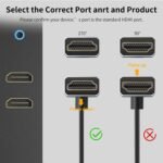 Cable HDMI flexible a HDMI en ángulo de 270° 1ft - Imagen 3