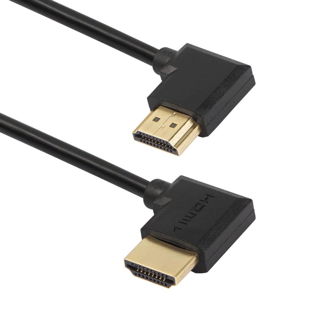 HDMI macho a izquierdo HDMI macho de alta velocidad chapado en oro de 90 - Imagen 3