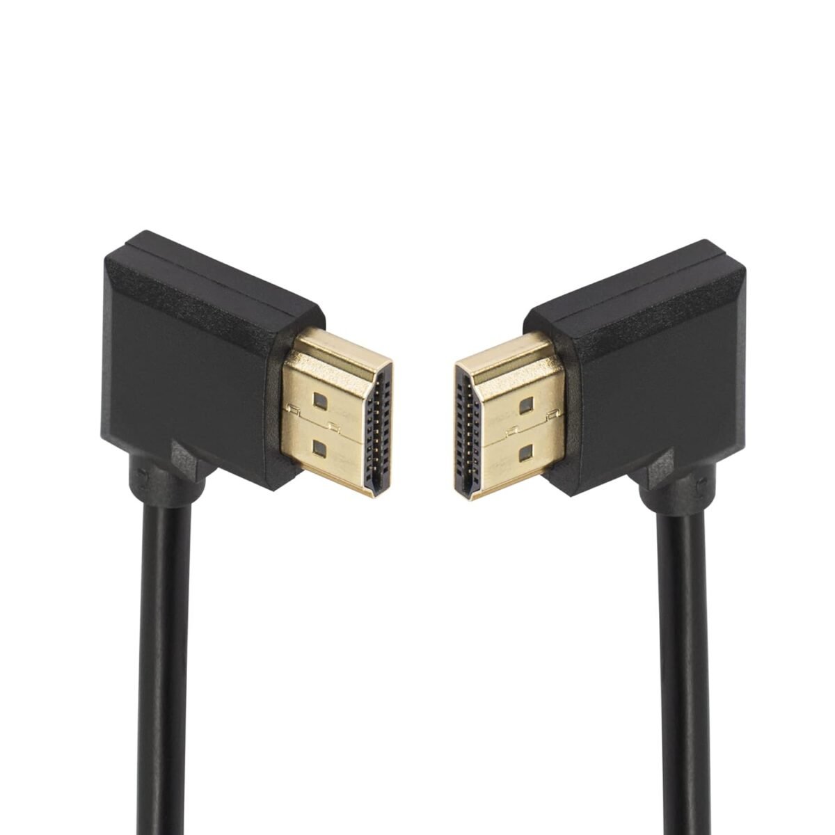 HDMI macho a izquierdo HDMI macho de alta velocidad chapado en oro de 90 - Imagen 5