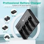 Cargador rápido de 4 Baterias para Sony NP - Imagen 2