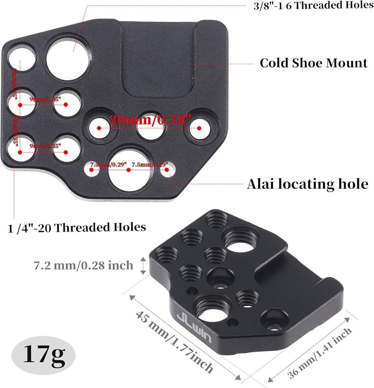 2 piezas de placa universal de liberación rápida estabilizadores DJI - Imagen 7