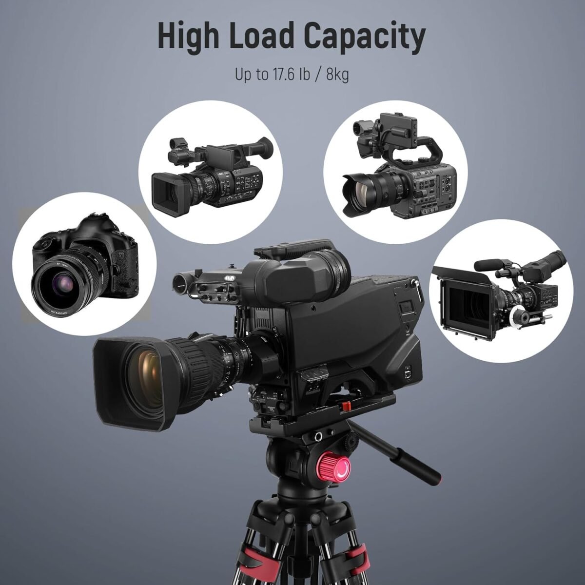 Trípode 79" Profesional de video 2 Metros - Imagen 4