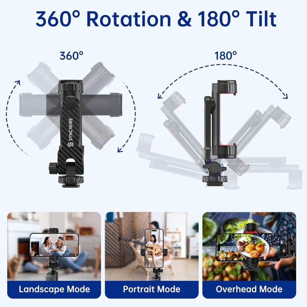 Soporte de trípode para teléfono, adaptador universal - Imagen 5