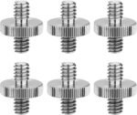 Paquete de 6 adaptadores de tornillo estándar internacional de 1/4"