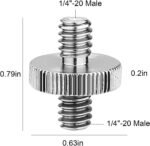 Paquete de 6 adaptadores de tornillo estándar internacional de 1/4" - Imagen 3