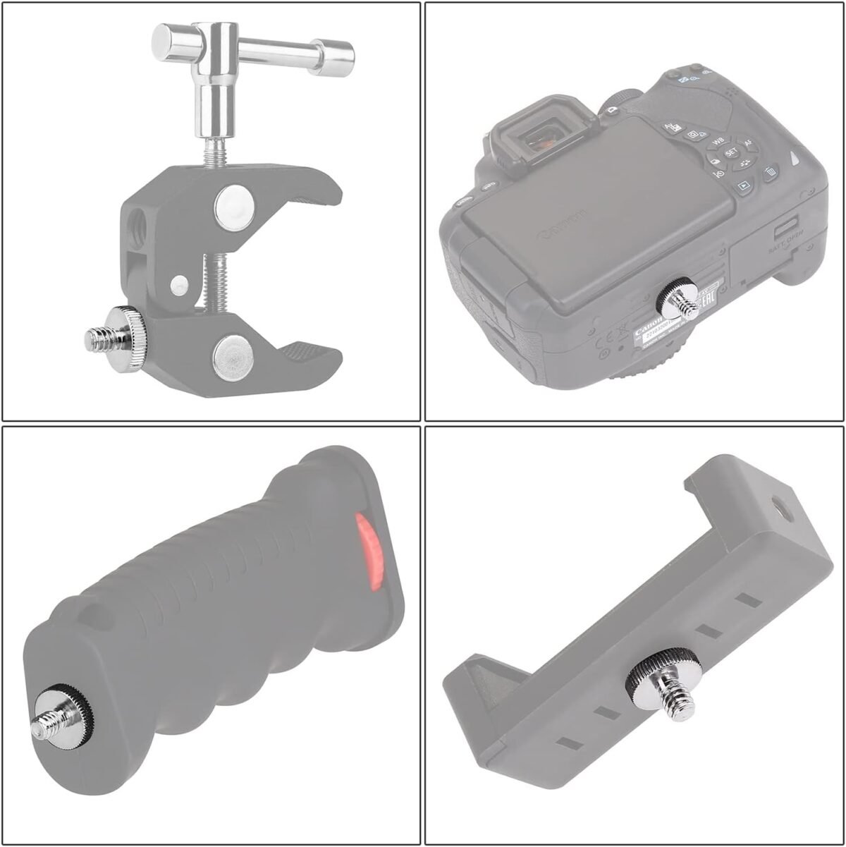 Paquete de 6 adaptadores de tornillo estándar internacional de 1/4" - Imagen 4