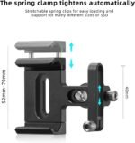 Soporte de montaje SSD con abrazadera de cable de zapata fría, 1.5"-2.1" para Samsung T5 T7 SSD SanDisk compatible con BMPCC 4K/6K /6K Pro - Imagen 8