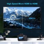 Micro HDMI a HDMI 4K, delgado  bidireccional 4K - Imagen 6