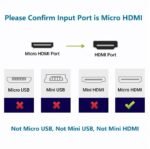 Micro HDMI a HDMI 4K, delgado  bidireccional 4K - Imagen 9