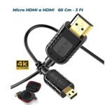 Micro HDMI a HDMI 4K, delgado  bidireccional 4K