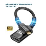 2 adaptadores Micro HDMI a HDMI Hembra, cable adaptador micro HDMI macho a HDMI hembra, 4K