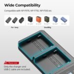 Cargador rapido SmallRing de bateria Sony NP-F970 NP-F930 NP-F950 NP-F960 NP-F550 NP-F530 NP-F330 NP-F570 - Imagen 2