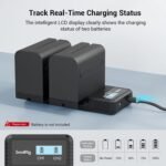 Cargador rapido SmallRing de bateria Sony NP-F970 NP-F930 NP-F950 NP-F960 NP-F550 NP-F530 NP-F330 NP-F570 - Imagen 3