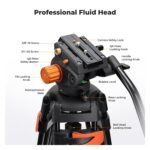 K&F CONCEPT Tripode 2 metros 80" Profesional - Imagen 4