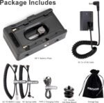 Adaptador NP para Blackmagic 4k, 6K, 6KG2 y 6kPro + bateria falsa de LP-E6 - Imagen 7