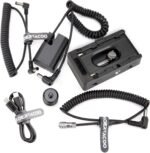 Adaptador NP para Blackmagic 4k, 6K, 6KG2 y 6kPro + bateria falsa de LP-E6