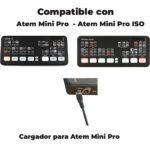 Cargador para Atem Mini Pro con rosca - Imagen 2