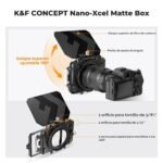 K&F CONCEPT Caja mate 67 mm, 72 mm, 77 mm, 82 mm, 95 mm - Imagen 2