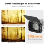 K&F CONCEPT Caja mate 67 mm, 72 mm, 77 mm, 82 mm, 95 mm - Imagen 5