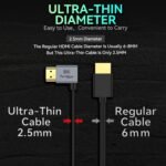 Portkeys Cable HDMI ultrafino 8K - Imagen 2