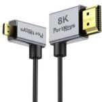 Portkeys Cable HDMI ultrafino 8K Micro a Hdmi