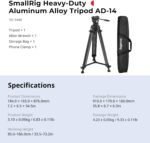 SMALLRIG Trípode de video 73''/186cm - Imagen 9
