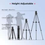 SMALLRIG Trípode de video 73''/186cm - Imagen 6